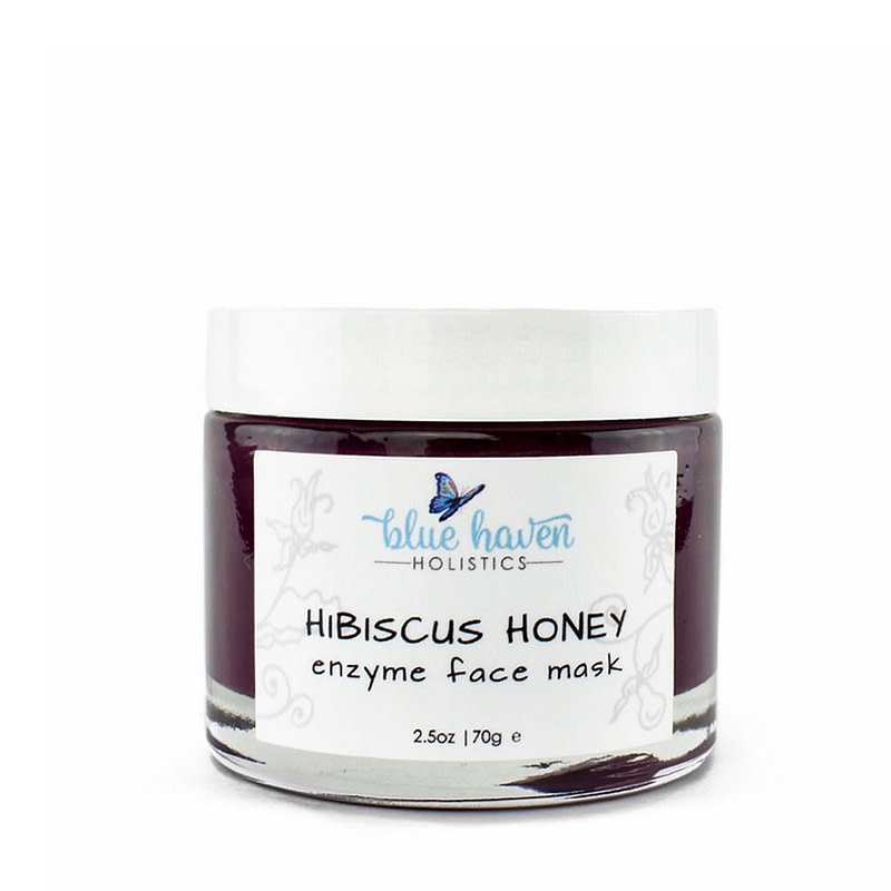 blue haven holistics hibiscus honey enzyme face mask 900