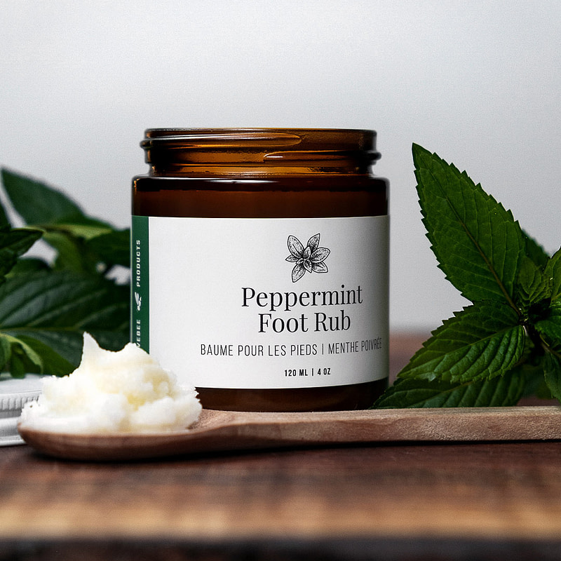 lovebee peppermint foot rub 1