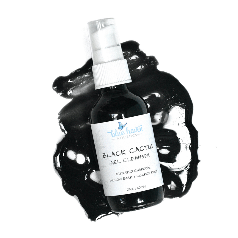 Blue Haven Black Cactus Charcoal Gel Face Cleanser 2