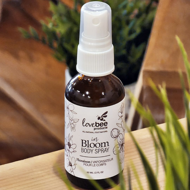 lovebee in bloom natural body spray