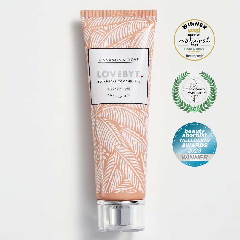 Lovebyt cinnamon and clove toothpaste