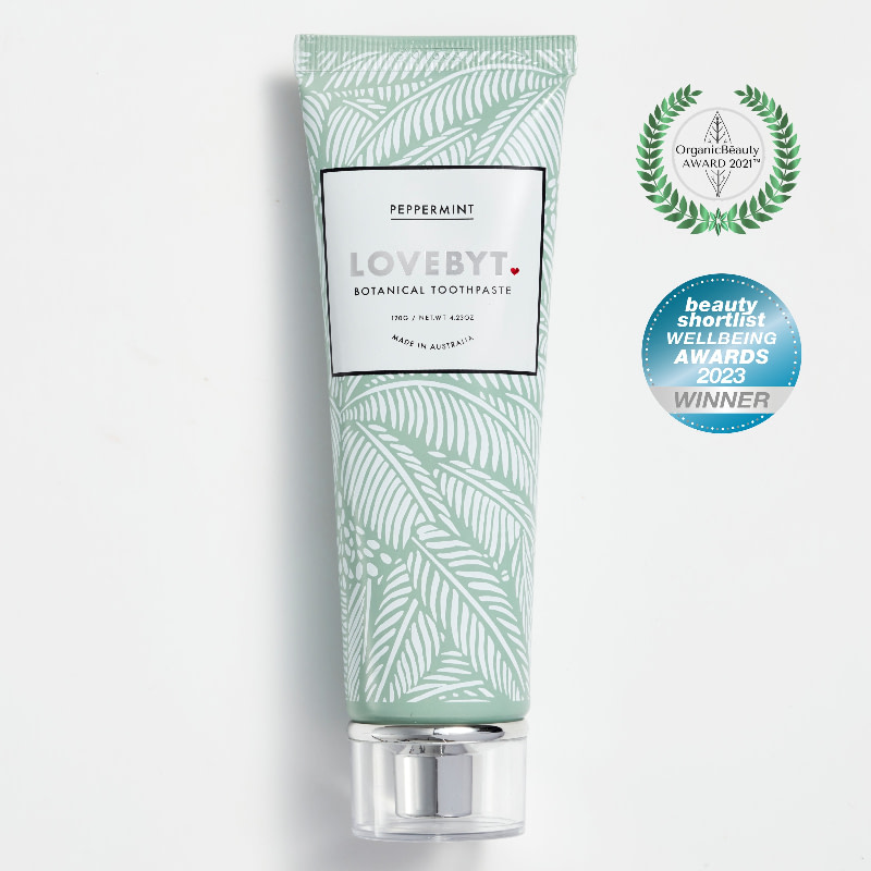 Lovebyt peppermint toothpaste