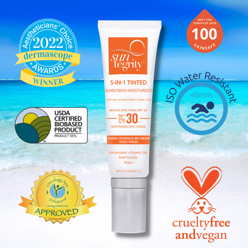 suntegrity 5 in 1 natural moisturizing face sunscreen awards