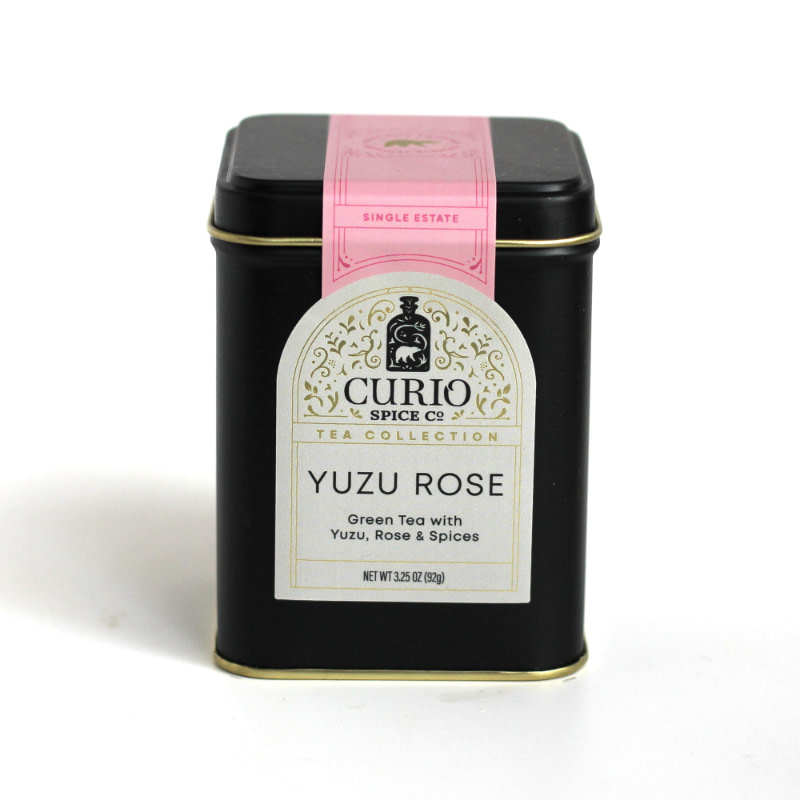 curio spice co yuzu rose green tea