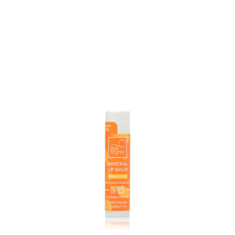 suntegrity mineral lip balm pineapple