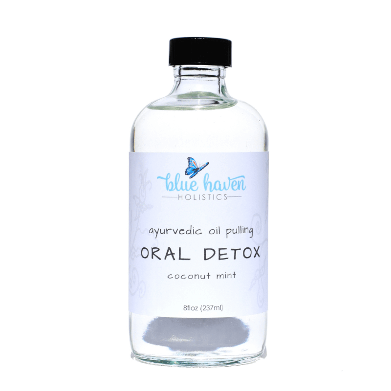 blue haven holistics oil pulling mouthwash coconut mint