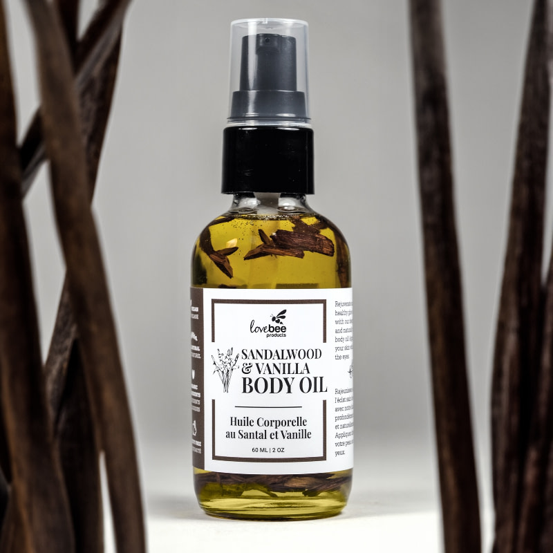 Lovebee Sandalwood Vanilla Body Oil