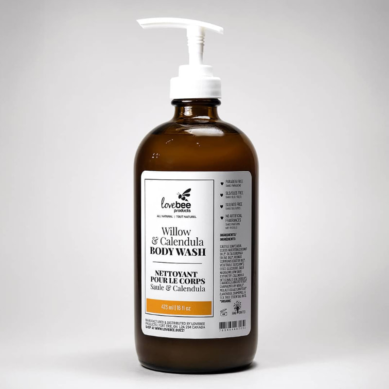 Lovebee Willow Calendula Natural Body Wash