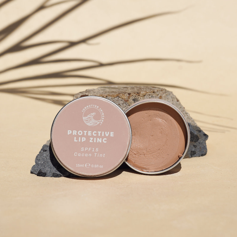 Sunbutter Spf15 Protective Lip Zinc Cacao Tint