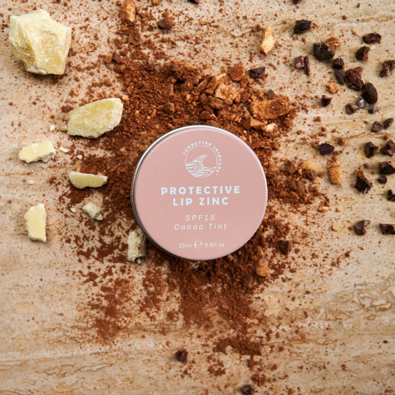 Sunbutter Spf15 Protective Lip Zinc Cacao Tint 4