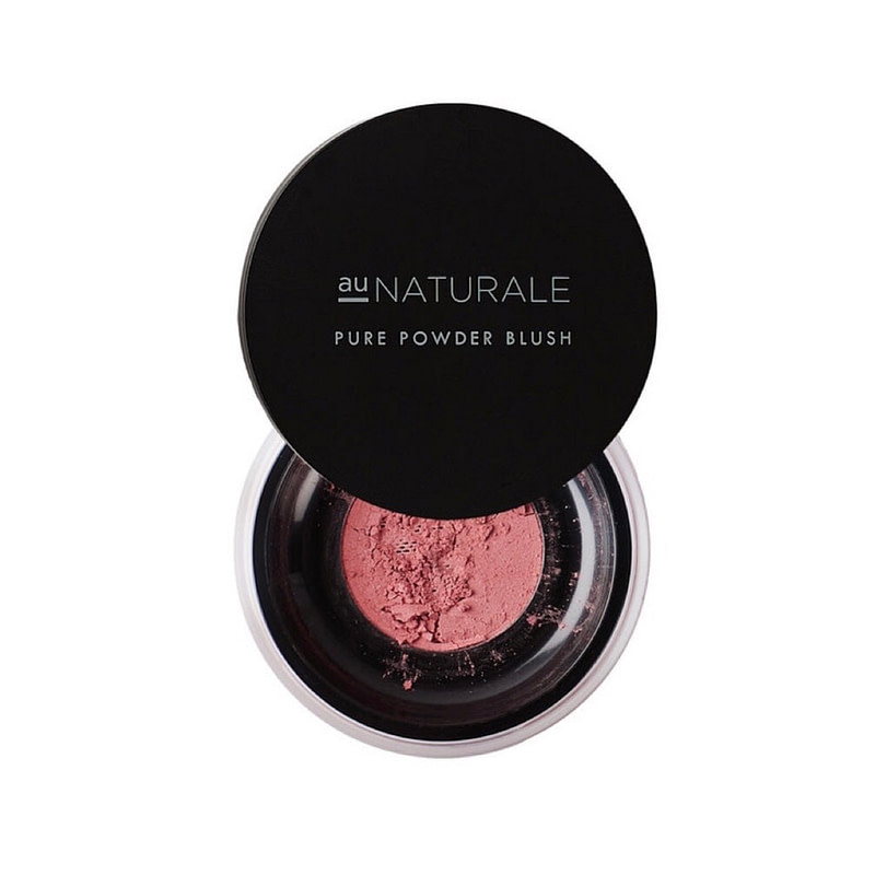 au naturale pure powder blush - pomegranate