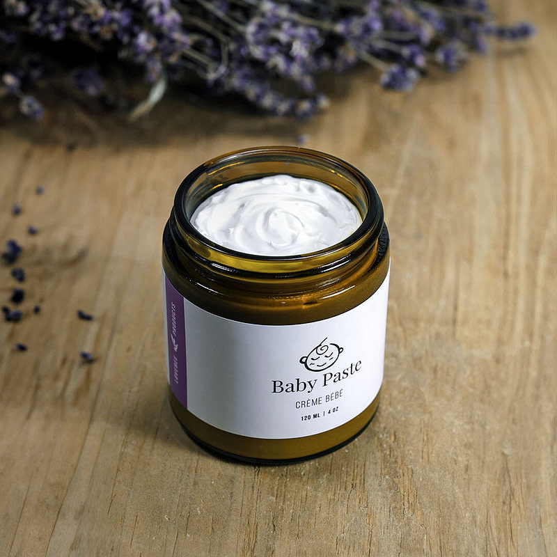 Baby Paste Cream Jar Open Baby Paste Cream Jar Open