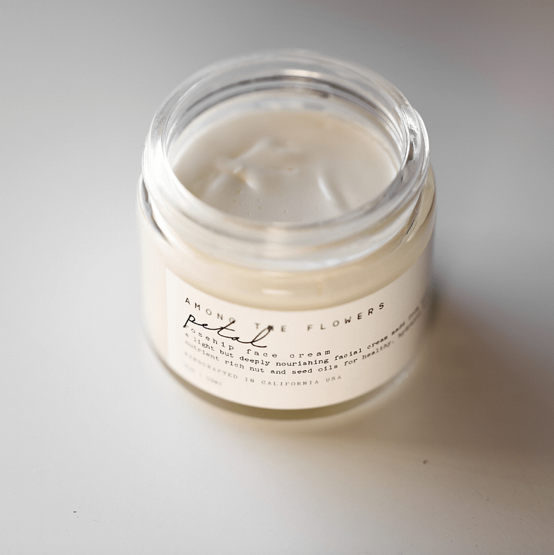 among the flowers petal face cream